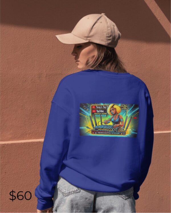 TonyTopBuy Tech Sweatshirt – Custom Printed - Image 3